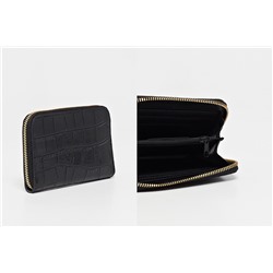 Cartera de piel Pely Croco Negro