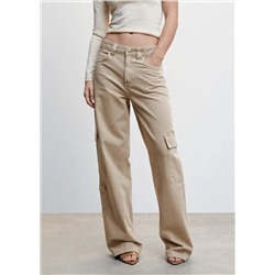 Jeans cargo bolsillos -  Mujer | MANGO OUTLET España