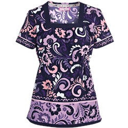 koi Scrubs Penny Lane Print Top