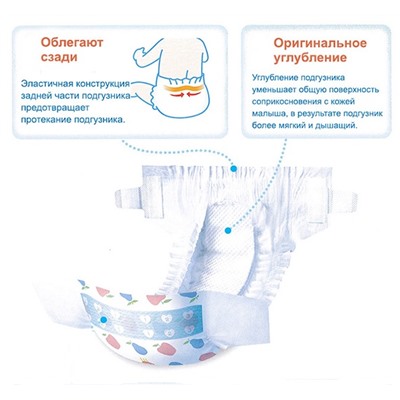 Nepia Пробник подгузники GENKI L (9-14кг) 1 шт