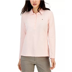 Tommy Hilfiger Women's Logo Long-Sleeve Polo Shirt