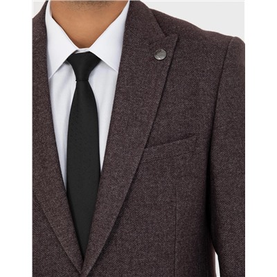 Bordo Ekstra Slim Fit Ceket