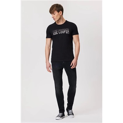 Lee Cooper Huge Erkek O Yaka T-shırt Siyah 222 LCM 242079