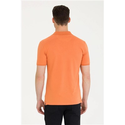 Erkek Kiremit Basic Polo Yaka Tişört