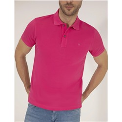 Pembe Slim Fit Polo Yaka Basic Tişört