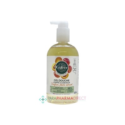 Gifrer Essentiel Gel Douche Corps & Cheveux Parfum Pêche Abricot 500ml