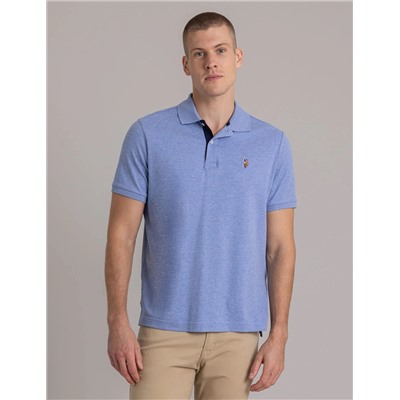 MULTI COLOR LOGO INTERLOCK POLO SHIRT