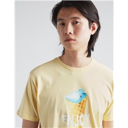 T-shirt, Men, Yellow
