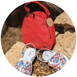 ZAPATOS · 2364-flores-rojo+AB.Z · Pelle · mochila NAPA (630) rojo