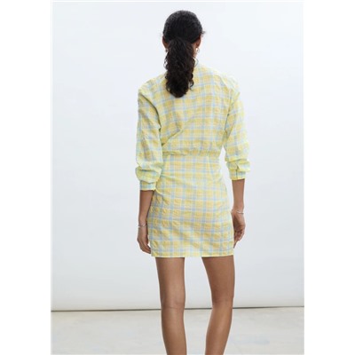 Vestido lazo cuadros