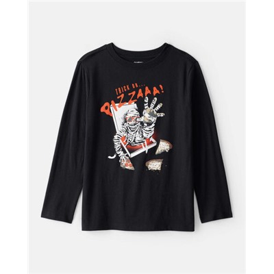OshKosh B'gosh   Boys Fantasy Football Long-Sleeve Graphic Tee - Tan