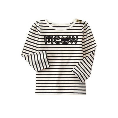 Meow Striped Tee