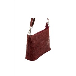 Bandolera de nobuk Rojo