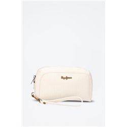Bolso de mano de piel Lena Blanco
