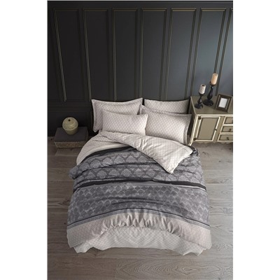 Ev & Ev Home Kolay Ütülenir Nevresim Takımı Çift Kişilik Creative Gri Ep-026985