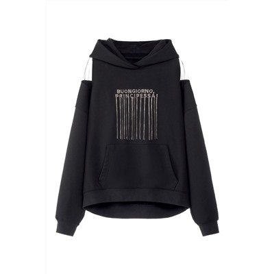Sudadera con capucha Negro