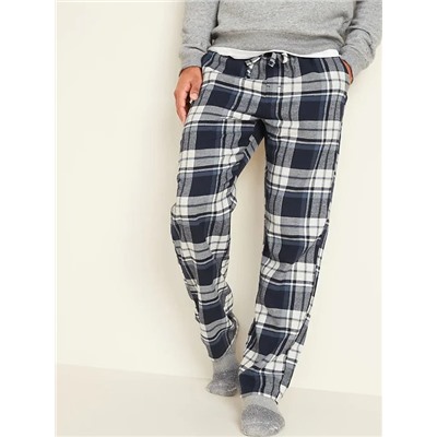 Plaid Flannel Pajama Pants for Men