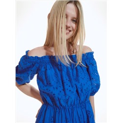 Midikleid mit Lochmuster