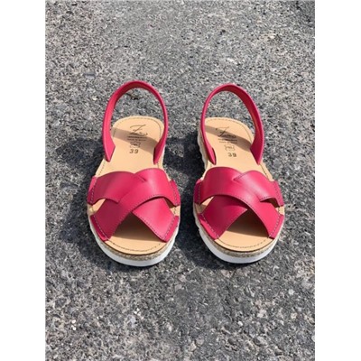 КОМБО AB. ZAPATOS Cruz-Yute FUXIA+Vera pelle flores АКЦИЯ