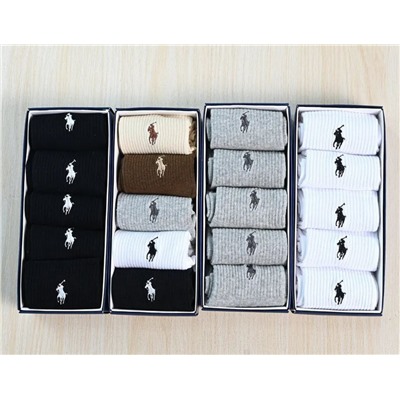 Упаковка из пяти пар мужских и женских зимних хлопковых носков RALPH LAURE*N