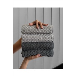 SHAL HOME Shal %100 Pamuk 4’lü 50x90cm El / Yüz Havlu Seti dama