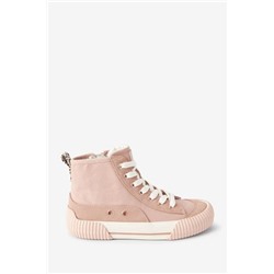 Hohe Leinenturnschuhe