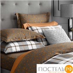TOGAS КОРЛИ сер/оранж Наволочка 50x70-1, 1 пр, xл/сат