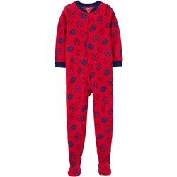 Carter's | Kid 1-Piece Sports Fleece Footie PJs