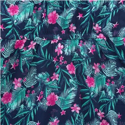Mädchen Kleid mit tropischem Allover-Print