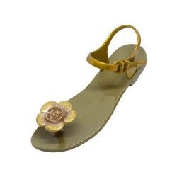 САНДАЛИИ JELLY FLOWER (ЗОЛОТО) / ZHOELALA JELLY FLOWER GOLD