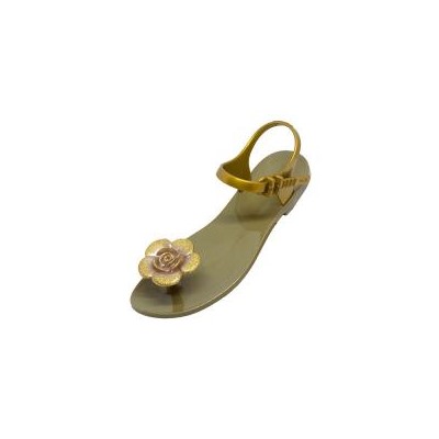 САНДАЛИИ JELLY FLOWER (ЗОЛОТО) / ZHOELALA JELLY FLOWER GOLD