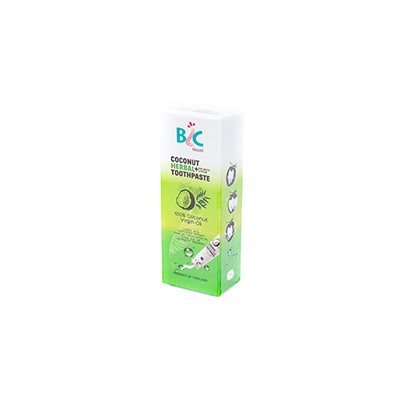 Отбеливающая травяная зубная паста на кокосовом масле от BLC 50 гр / BLC Coconut Herbal Toothpaste 50 g