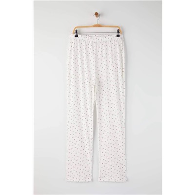Çok Renkli Pembe 2'li Örme Büyük Beden Pijama Altı TBBAW26IA00002