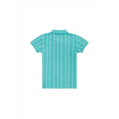 Erkek Çocuk Mint Yeşili Polo Yaka Tişört