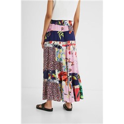 Falda midi patch