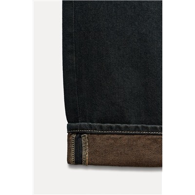 JEANS TRF RELAXED MINI FOLD UP LOW RISE