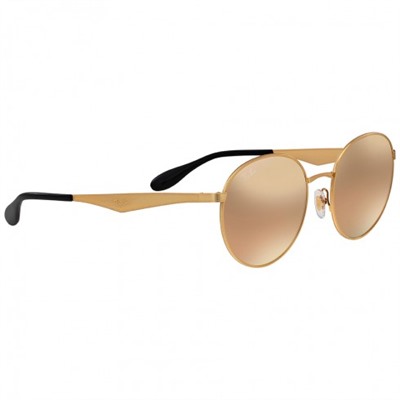 RAY BAN Round Copper Mirror Sunglasses