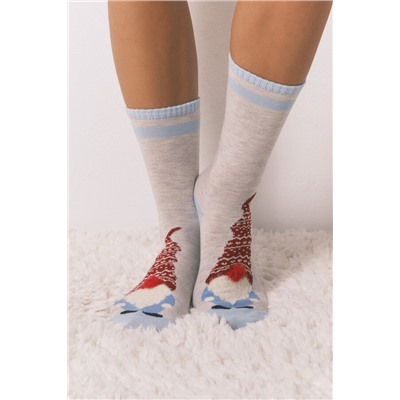 Calcetines largos print gnomo