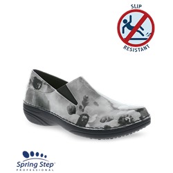 Spring Step Women's Professional Ferrara Shoe Grey Floral Patent
