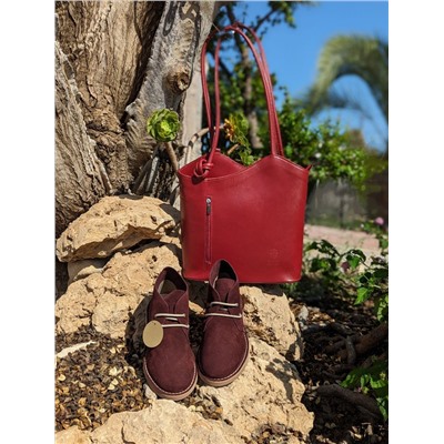 AB.Z. SAFARY VINO+PELLE MOCHILA NAPA GRANATE АКЦИЯ
