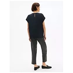 Dolman-Sleeve Crewneck Pocket T-Shirt