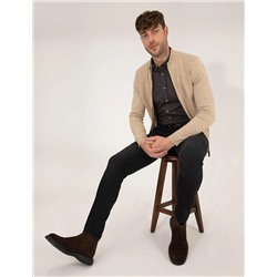 Kum Melanj Slim Fit Triko Hırka