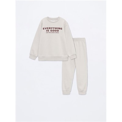 TRACKSUIT SWEATSHIRT AND BOTTOMS SET