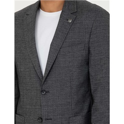 Füme Keten Karışımlı Blazer Ceket