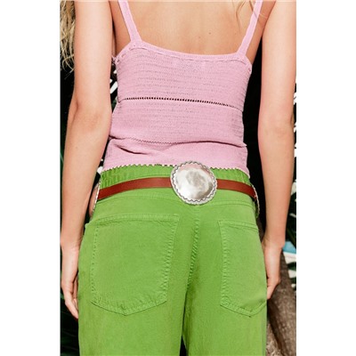 WIDE-LEG MID-RISE TROUSERS