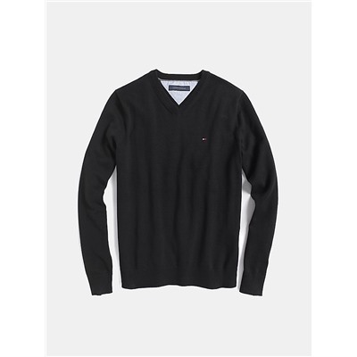TOMMY HILFIGER ESSENTIAL V-NECK SWEATER