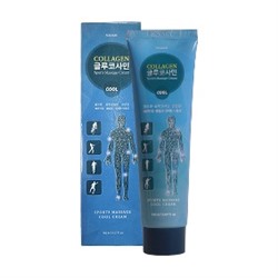 Collagen Glucosamine Sports Massage Cream COOL Охлаждающий массажный крем