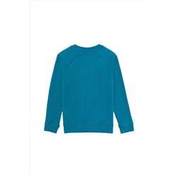 Erkek Çocuk Petrol Basic Sweatshirt