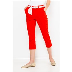 Pantalón recto Rojo