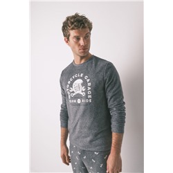 Pijama largo hombre polar "Motorcycle"